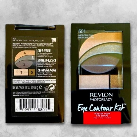 Revlon Photoready Eye Contour Kit Eyeshadow Palette 501 Metropolitan W 2.8g NWT - Picture 1 of 3